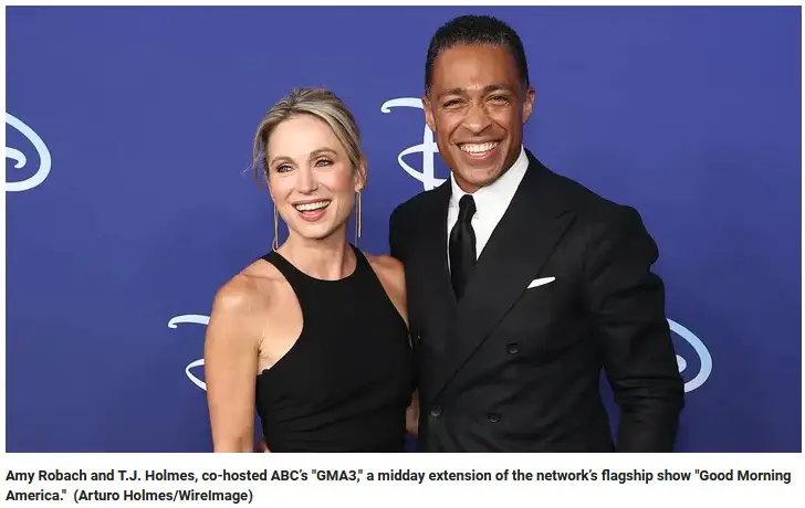 American news anchors T.J. Holmes and Amy Robach living their romance