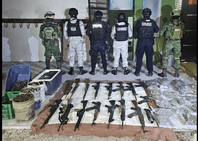 Mexican authorities seize drugs, weapons and tactical equipment in