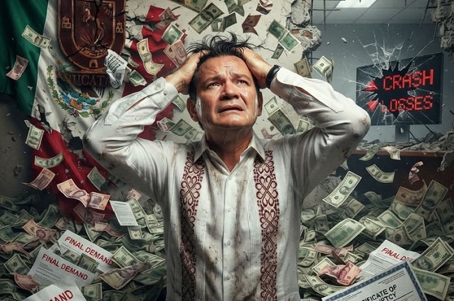 Yucatan Bankrupt: Huacho Diaz Mena’s Finance are Collapsing