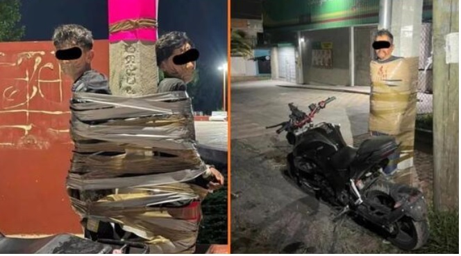 Police on the Hunt for ‘Mexican Batman’ Taping Alleged Bike Thieves to Street Poles